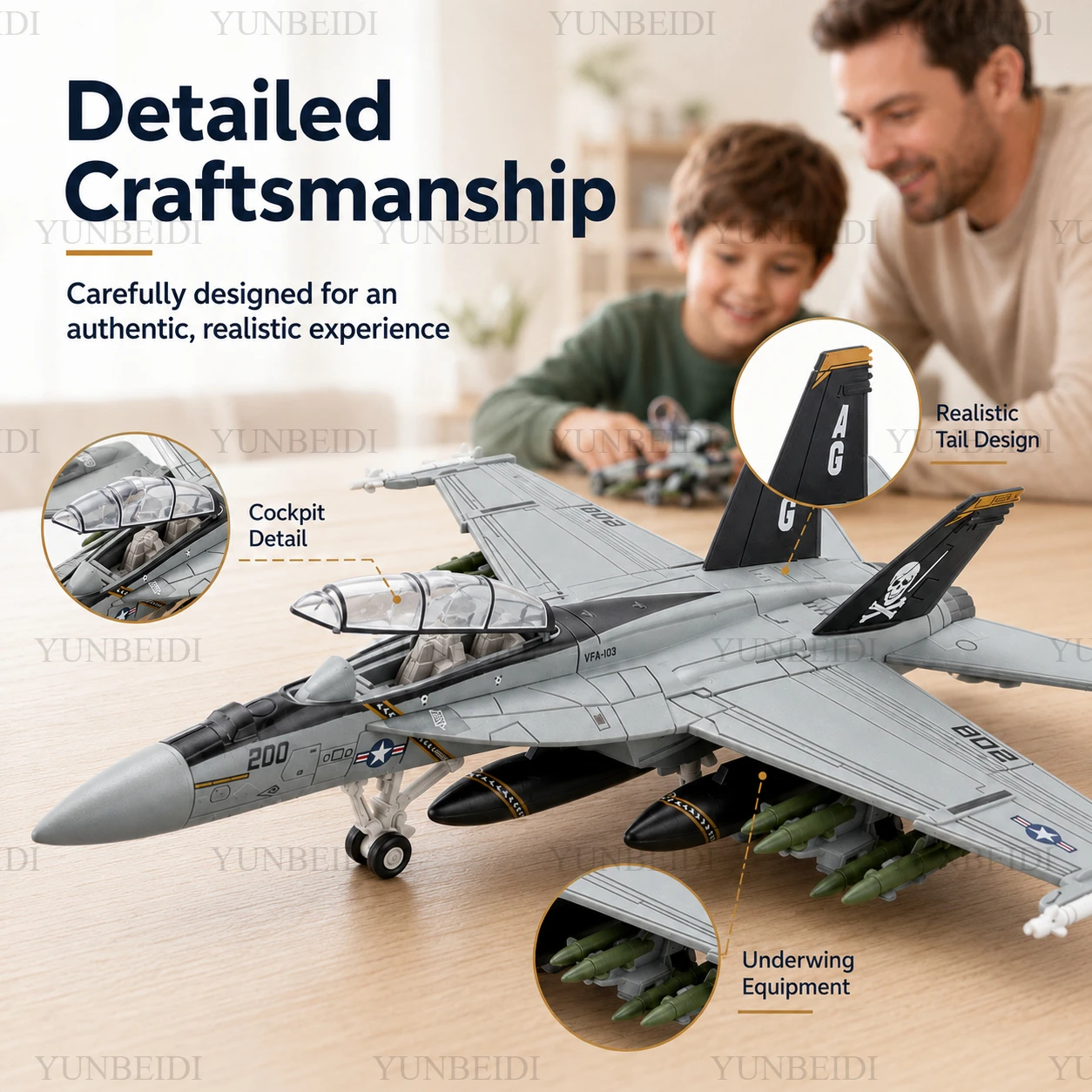 1:72 Scale Fighter Aircraft Model DIY Military Model Building Toy F18 A-18 Aircraft Model Boys' Birthday Gift Airplane Tank Toy