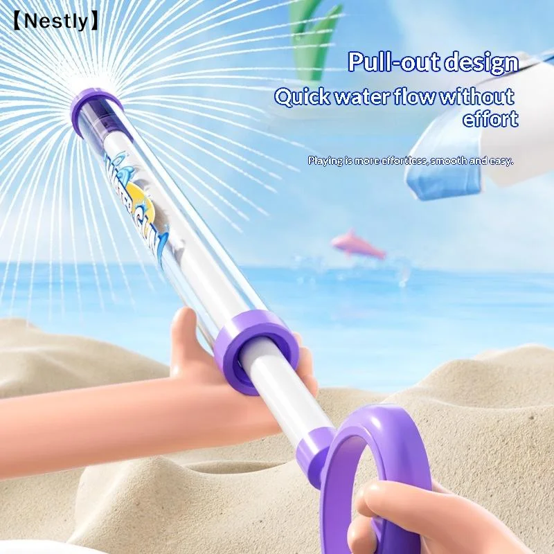 Water Spray Toy Pull-back Blaster For Kids Outdoor Summer Games_voghion.com
