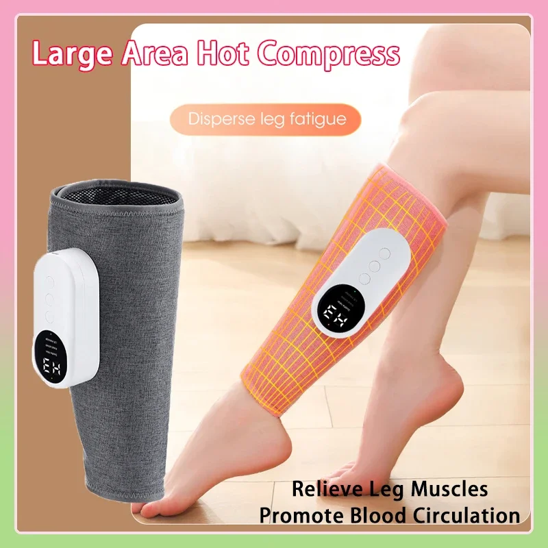

Eletric Calf Massager 360° Air Pressure 3 Gear Heated Kneading Calf Massage Machine Relieve Leg Muscle Promote Blood Circulation