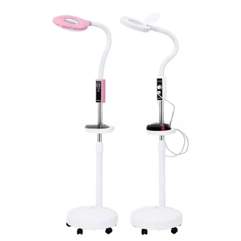 LED Beauty Cold Light 16X Magnifying Glass Manicure Tattoo Shadowless Rotating Dimming Eye Floor Lamp