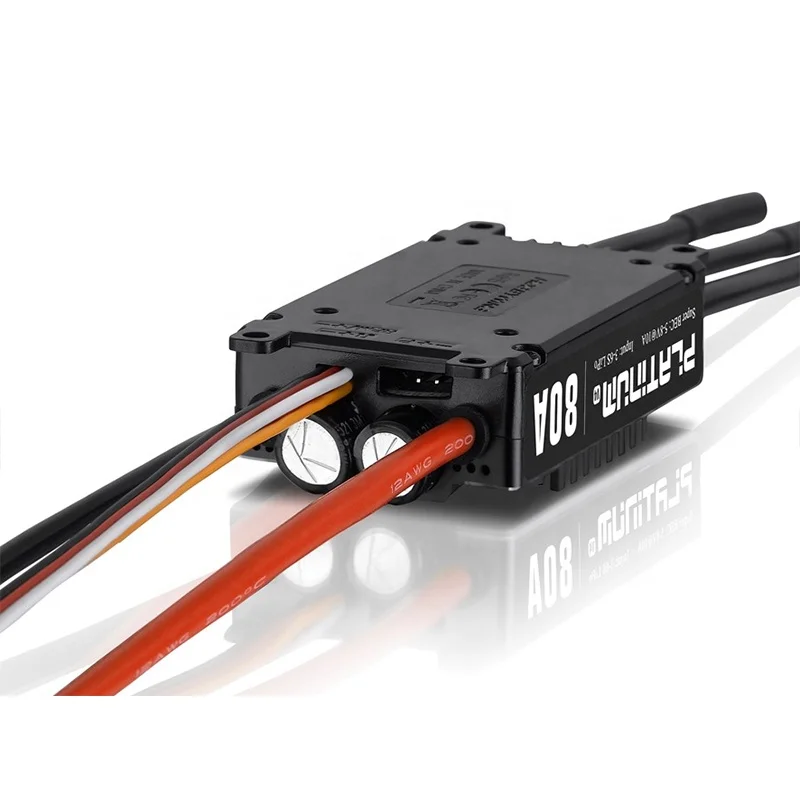 Hobbywing Platinum Pro V4 Brushless ESC 60A ตัวควบคุมความเร็วแบบอิเล็กทรอนิกส์สำหรับแบตเตอรี่ลิโพ 3-6S พร้อม BEC สำหรับโดรน RC เครื่องบิน FPV