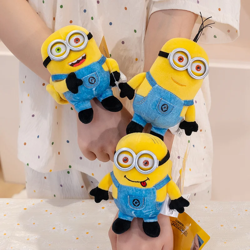 

Прекрасные плюшевые миньоны, хлопающие круглые игрушки, ляпас, хлопающие крылья, пушистый браслет, кольцо на руку, браслет, детские забавные игрушки