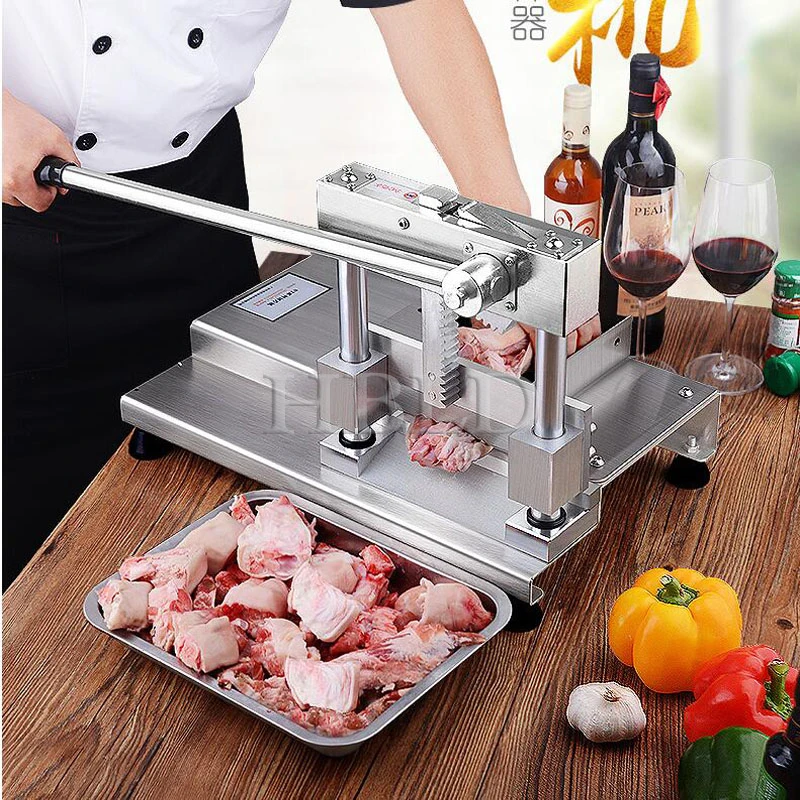 

Commercial Bone Cutting Machine, Manual Lamb Leg And Pig Trotters, Frozen Fish And Meat Cutting Machine
