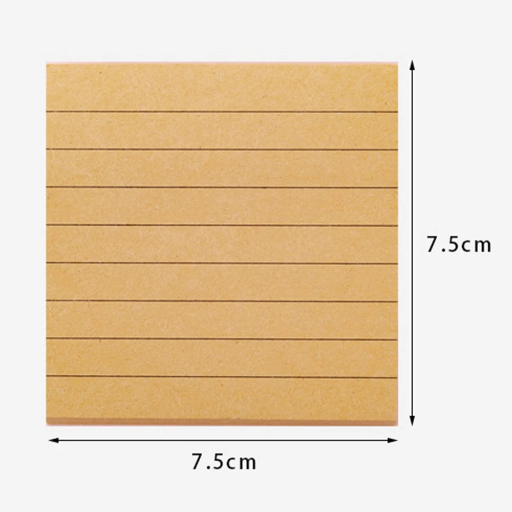 Office Memo Pad Sticker Index Sticky Notes Simplicity Paper Stationery Self-Adhesive Paste Blank Memorandum D