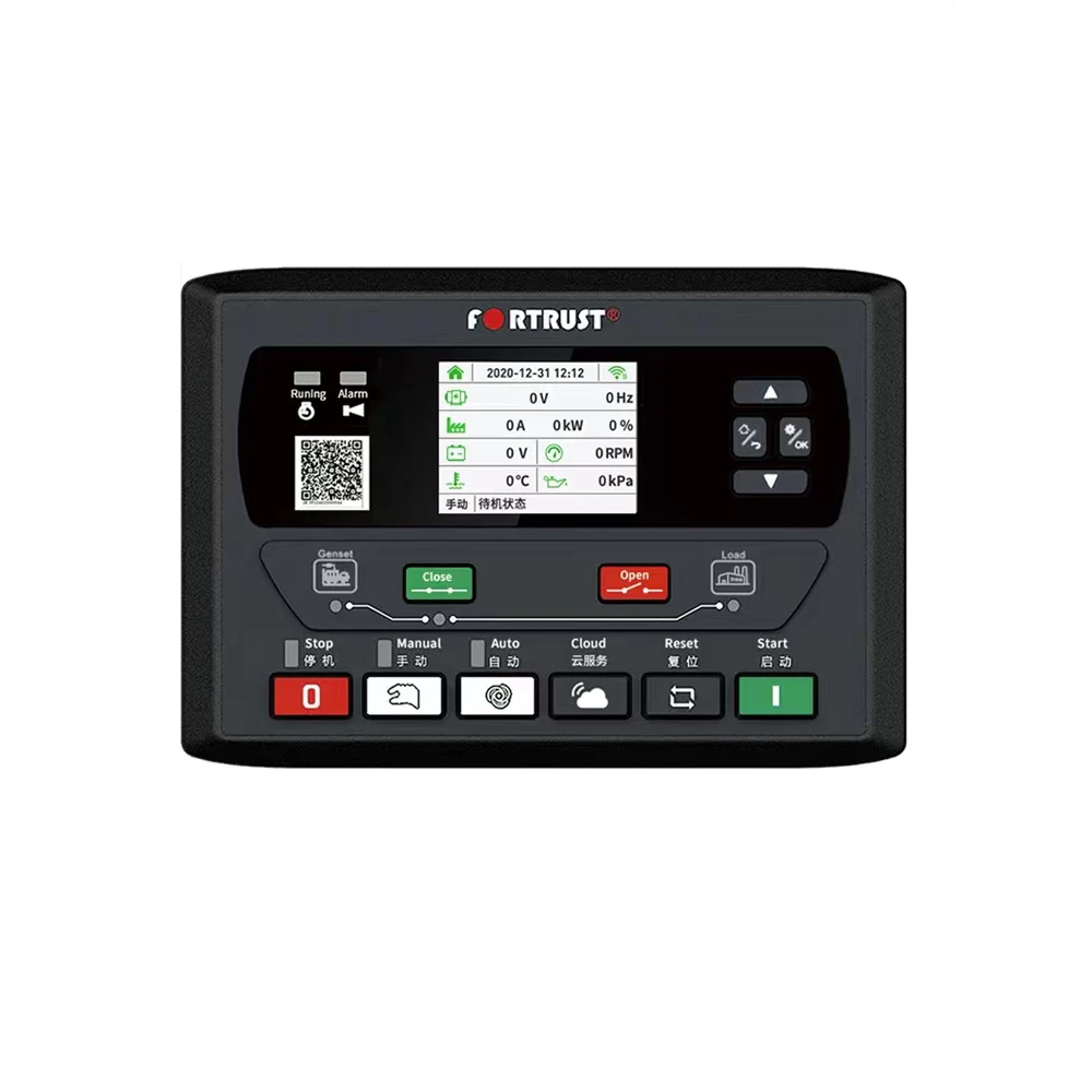 Fortrust Controller 6110D Diesel Generator Set Controller Module Change Automatic Start And Stop Monitoring Screen