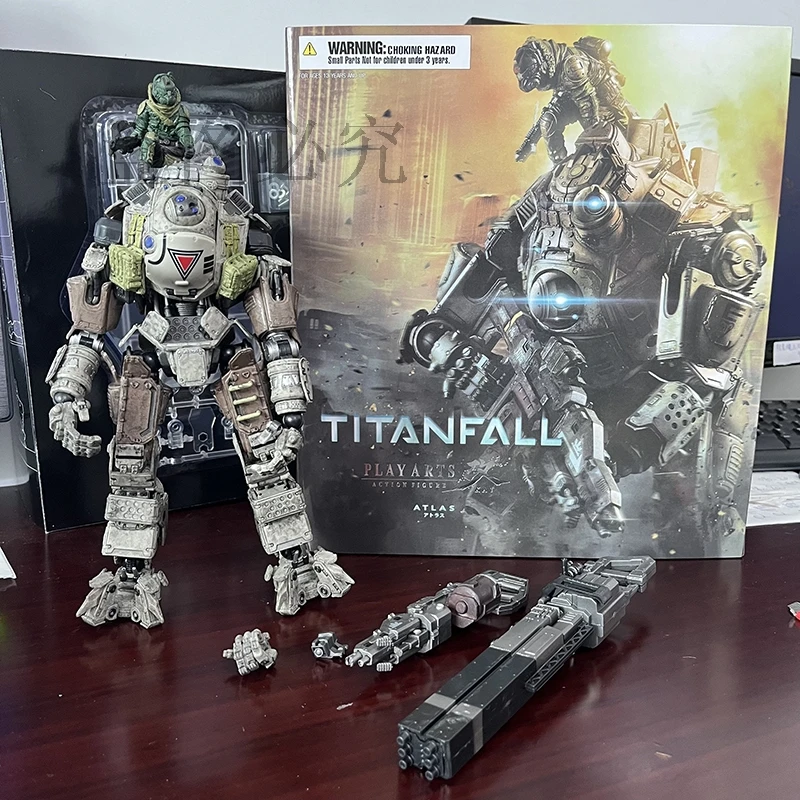 PLAY ARTS Figure Titanfall Atlas Articulated Action Figure Model Toys Creative Joint Movable Cool Doll Desktop Decoration Gift