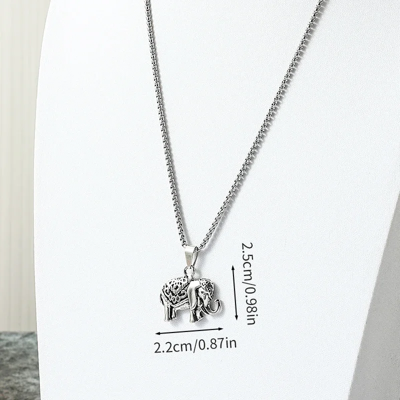 Thai elephant necklace for women, a symbol of good luck and fortune in Thailand, a wearing one of these necklaces