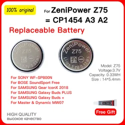 ZeniPower Z75 Battery CP1454 For Bose Soundsport Free For Samsung Gear IconX 2018 Galaxy Buds+ Live SONY WF-SP800 TWS Earphone