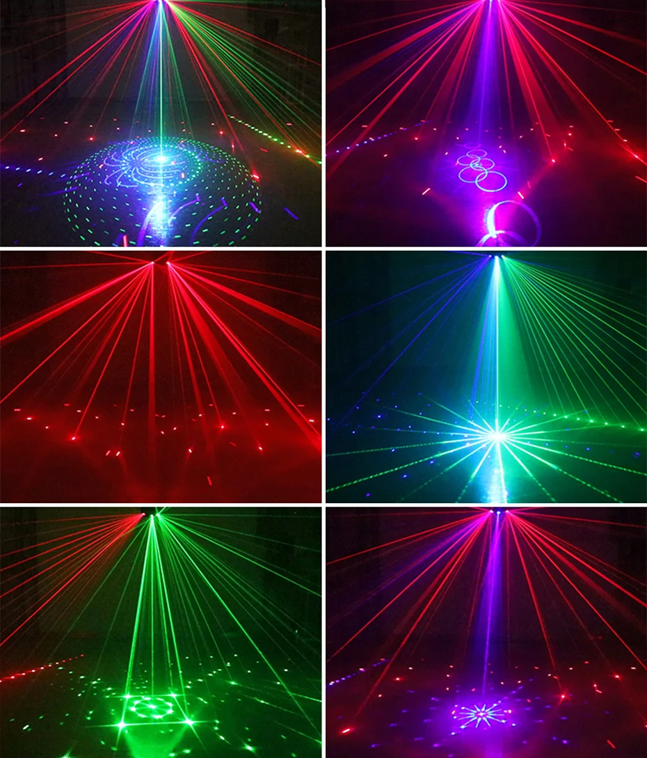 ALIEN 15 EYE RGB Disco DJ Strahl Laserlicht Projektor DMX Remote Strobe Bühnenbeleuchtung Effekt Weihnachten Party Urlaub Halloween Lichter