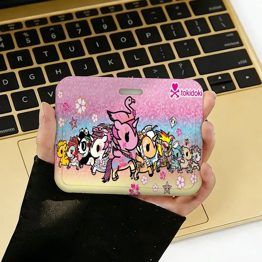 

Милый чехол для проездного/банковской/рабочей карты Kawaii T-Tokidoki в стиле аниме, пластиковый держатель для ID-карты/бейджа, для медсестер