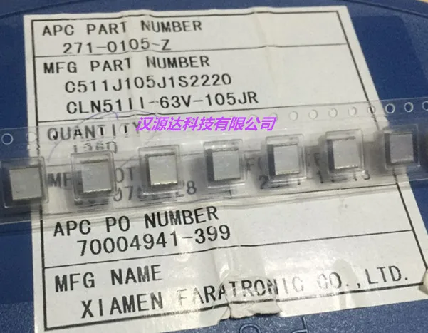 

20 шт./лот C511J105J1S2220 2220 105J 1 мкФ 5% 63 В 5,6X5 мм чипы электронные новые