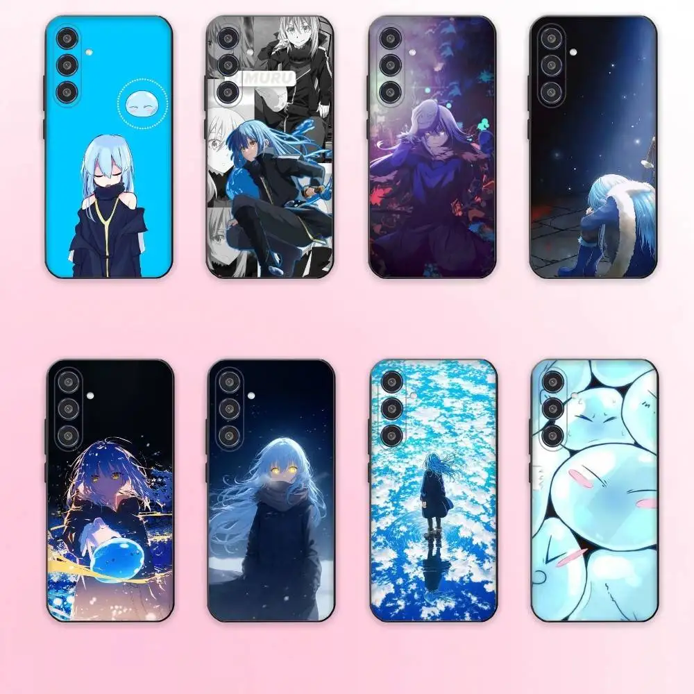 

S-Slime R-Rimuru Anime Phone Case For Samsung Galaxy A73,A72,A71,A70,A53,A52,A51,Others Soft Black Cover