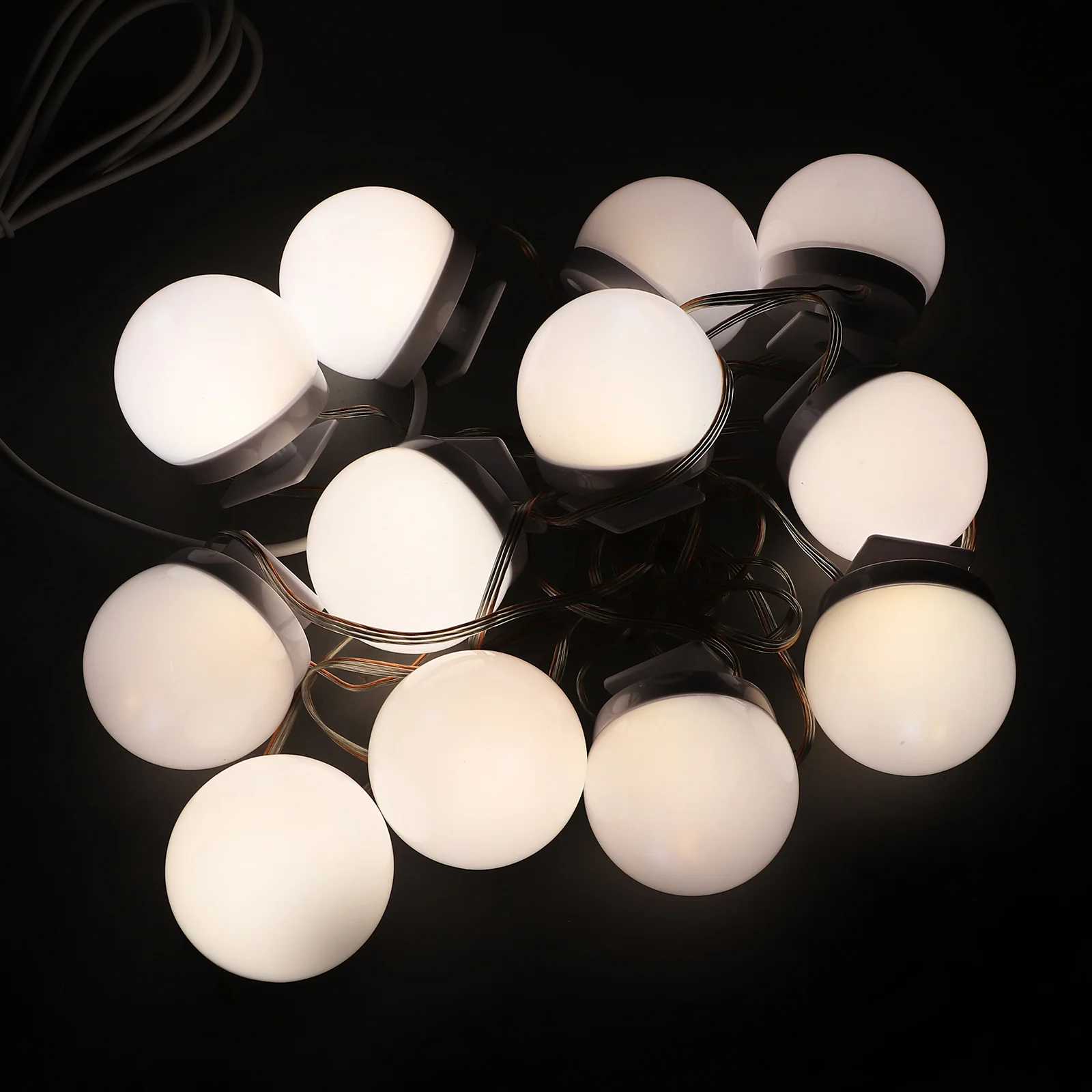 

12 Pcs Bulb Bright USB Vanity Lights Plastic Led Makeup Front Makeup Lamp Energy Saving LED Bathroom Wall Lamp