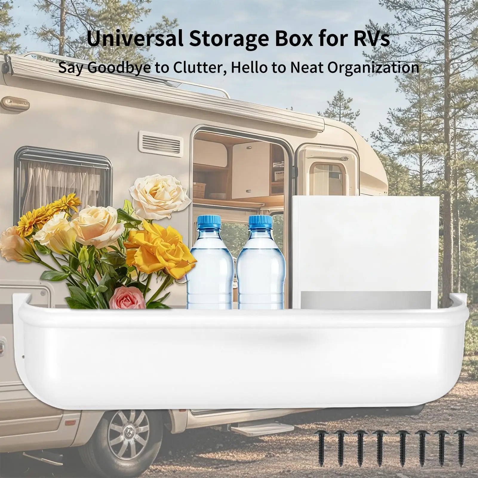صندوق تخزين باب RV صندوق منظم تخزين باب السيارة منظم إدراج جانبي لباب السيارة صندوق تنظيم داخلي للسيارات