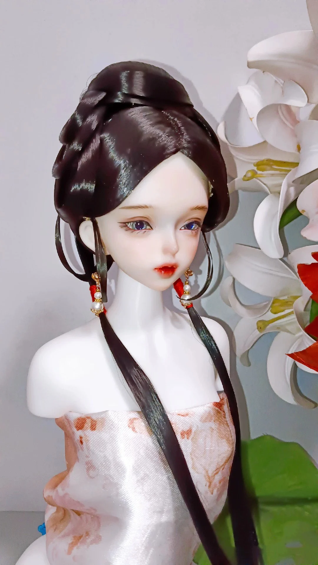 

1/4 1/3 BJD Doll Ancient Costume Wig Hanfu Vintage Style Long Hair Fairy Wig For MSD SD13 Girl SSDF Uncle Accessories A1752