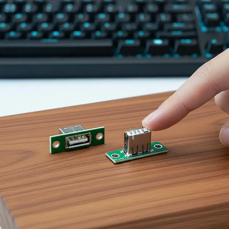 USB Charging Interface Fixed Board Connector 5Pcs Panel Mount DIY Repair for Small Appliance Fixing Work