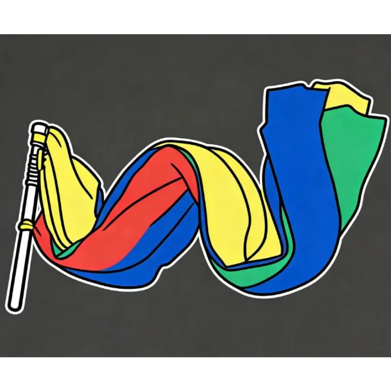 

Флаг-магия RainBow Silk Production (1.75м*1.4м) квадратный, разноцветный, для сценических фокусов, иллюзий и забавных трюков