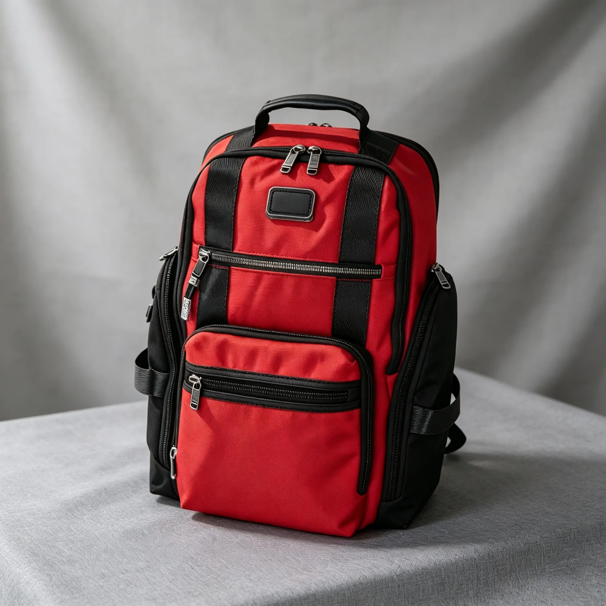 Large Capacity Nylon Backpack for Men, Multi-Functional Casual Business Travel Rucksack