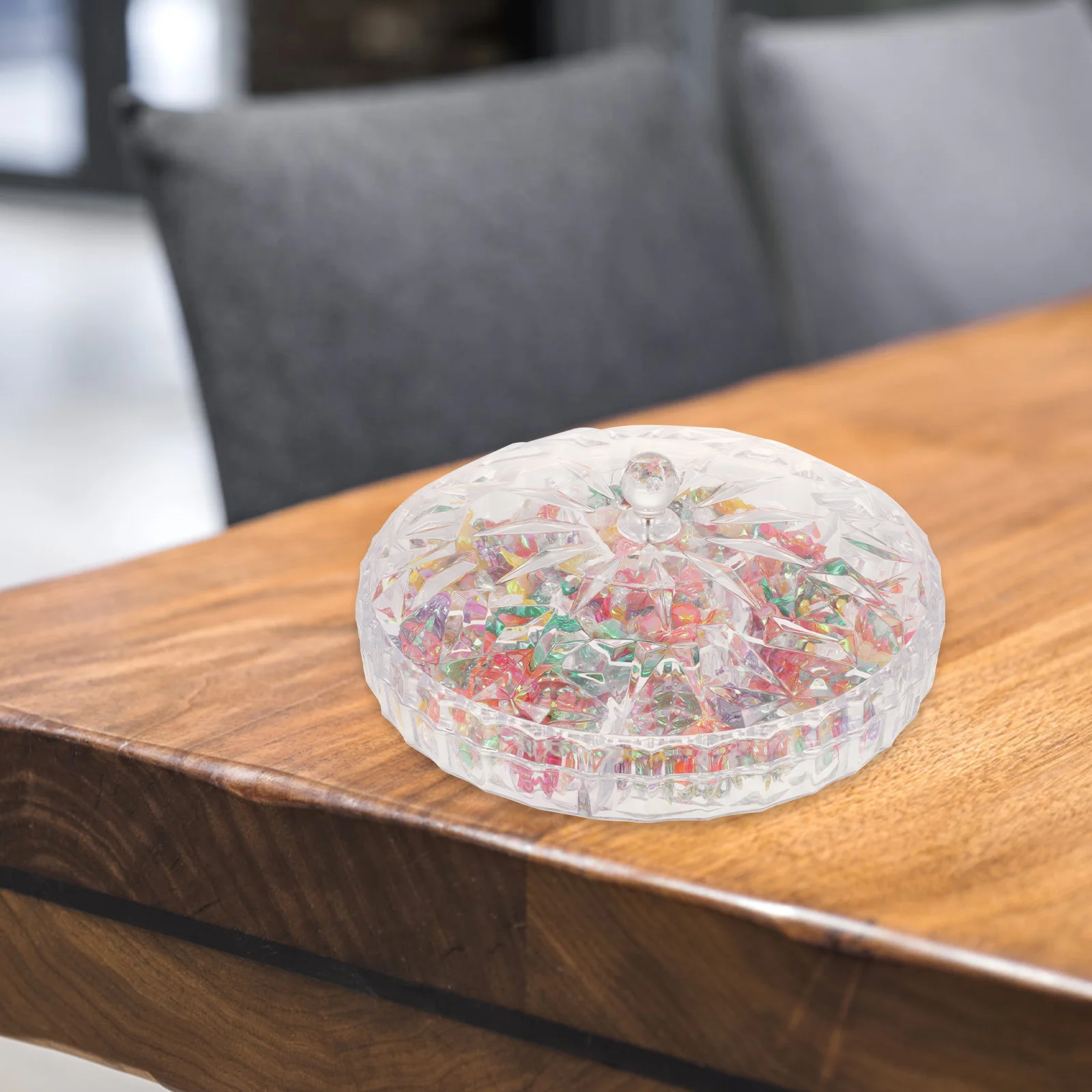

Snack Storage Box Fruit Tray Bowl Kitchen Counter Container Corn Cake Toddler PP Material Transparent Compartment Sealed Moist