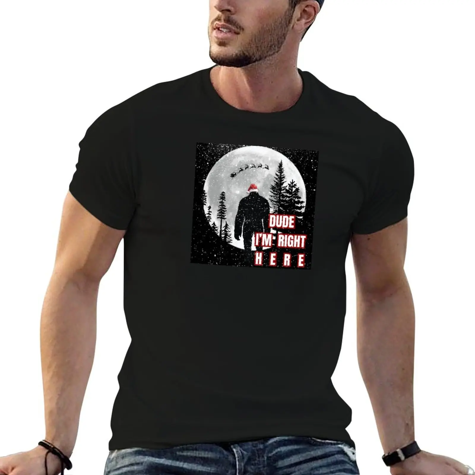 

Sasquatch Christmas Shirt T-Shirt man t shirts cotton man tshirt t shirt personalised T-Shirt