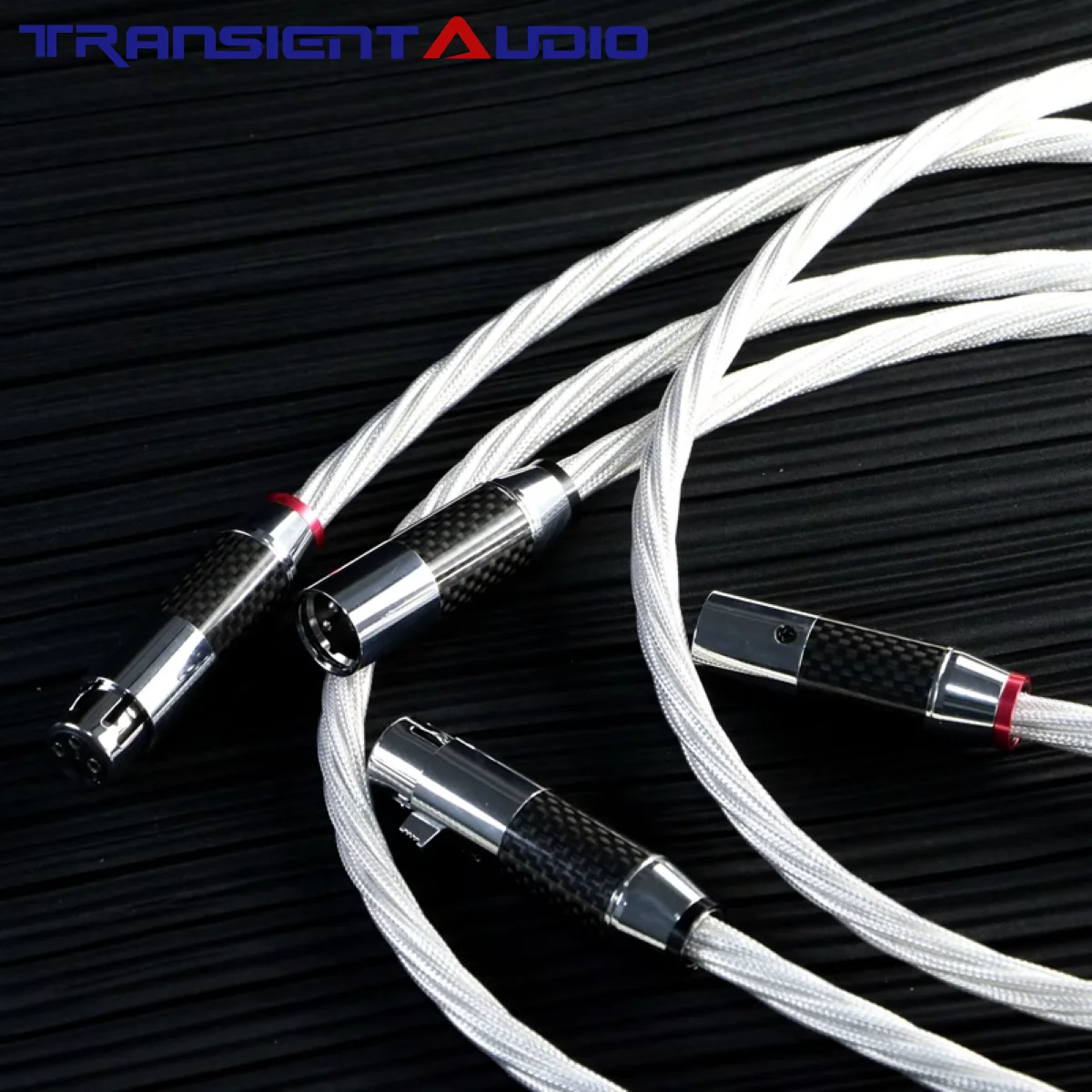 TRANSIENTHI-FIAUIO XLR Monocrystal Silver HiFi Cable: Flagship Audio Clarity with Zero Noise & Pinpoint Imaging
