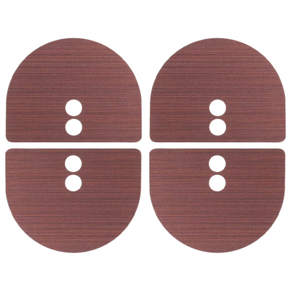 

4 Pcs Fingerprint Lock Decorative Cover Door Metal Plate Fixing Handle Dead Bolt Zinc Alloy Deadbolt Blank