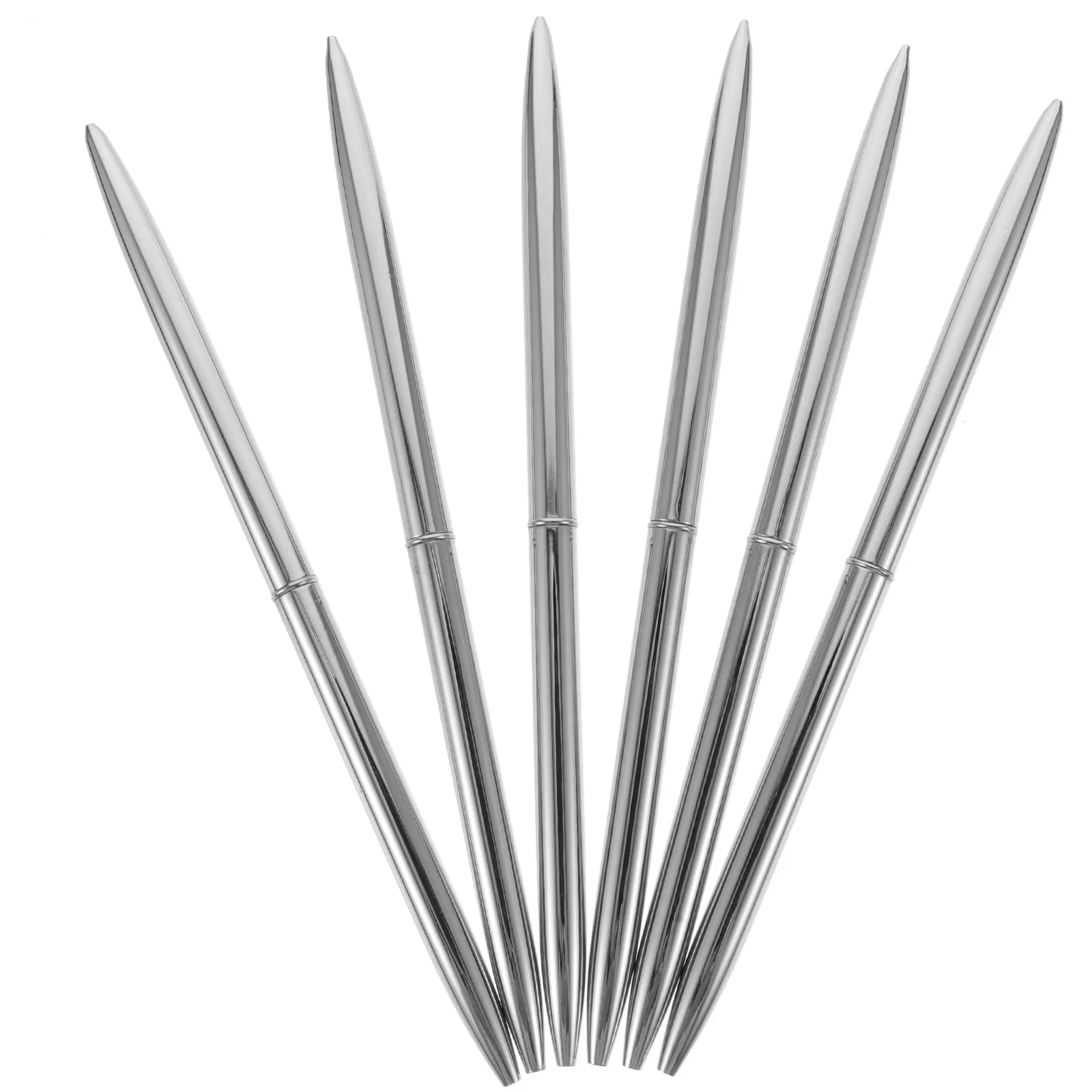 

6Pcs Metal Ballpoint Pens Premium Smooth Writing Ergonomic Portable Students Office School Supplies Birthday Festival Graduation
