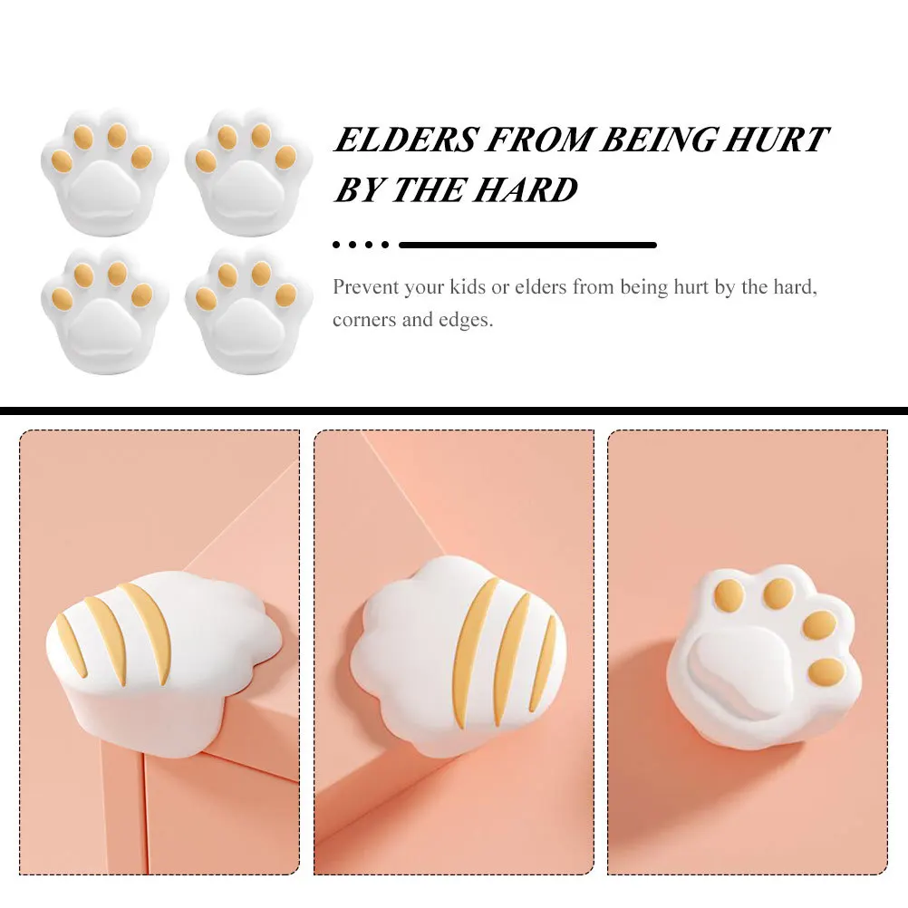 

4Pcs Corner Protector Baby Silicone Safety Guards Household Table Edge Cushion for Kids Furniture Anti Collision