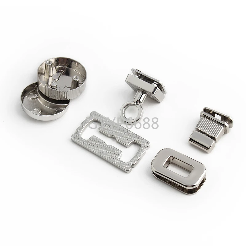 2/5/20Sets Rectangle Metal Clasp Twist Locks For DIY Leather Handbag Shoulder Bags Turn Tongue Lock Buckle Hardware Accessories