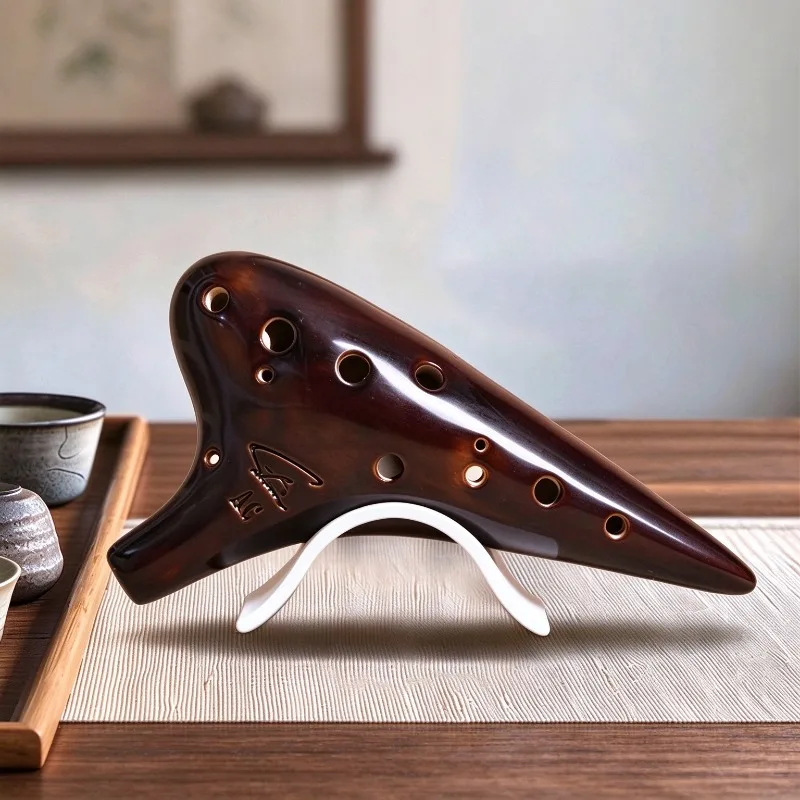 12 Hole Resin Ocarina Stand Simple Ocarina Display Rack Lightweight Portable Stable Ocarinas Storage Rack Orff Instrument Base