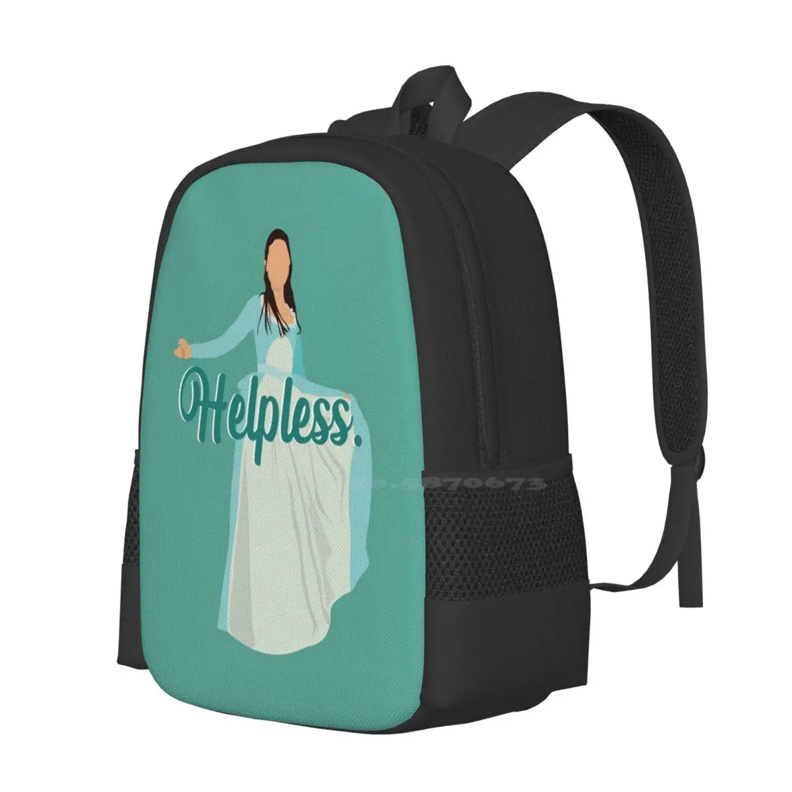 Helpless-Eliza Schuyler Hamiltion Pattern Design Laptop Travel School Bags Aaron Burr Alexander Wait Sisters Schuyler Hamiltion