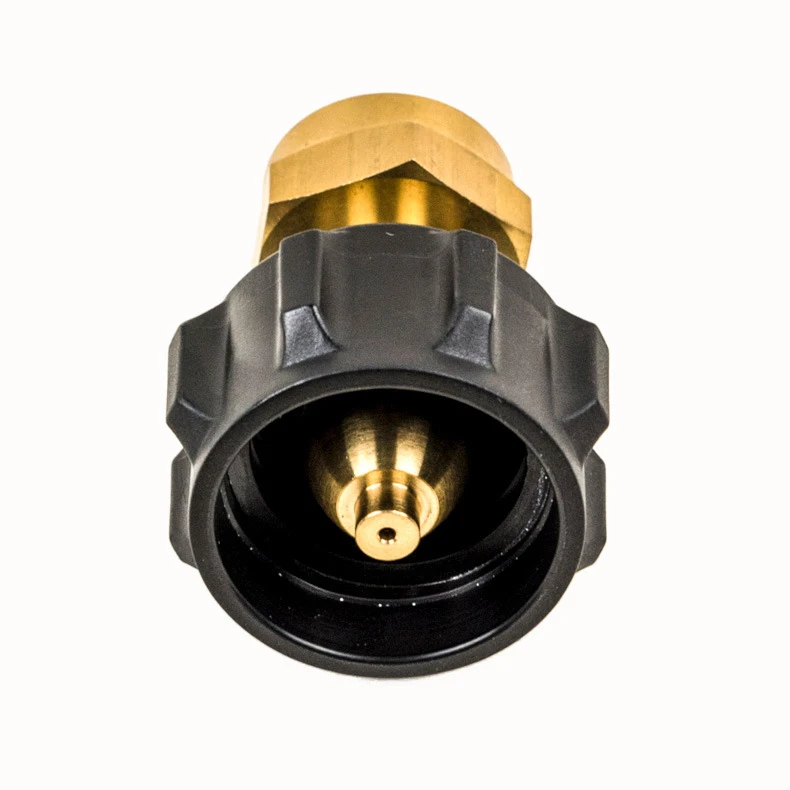 （5 pieces）Outdoor Camping Propane Cylinder Refill Adapter, Brass Gas Tank QCC1 Conversion Fitting, POL Refill Connector