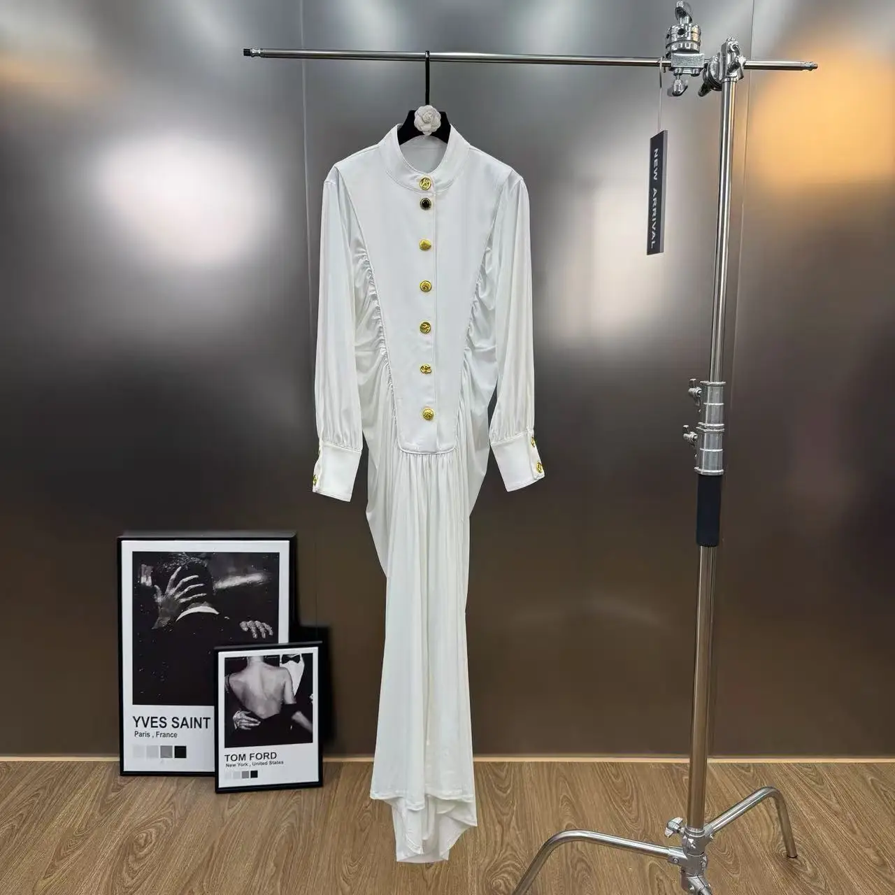 

Роскошное вечернее платье, женское сексуальное вечернее облегающее платье с длинными рукавами и складками на пуговицах, элегантное коктейльное платье знаменитостей, модное ночное платье