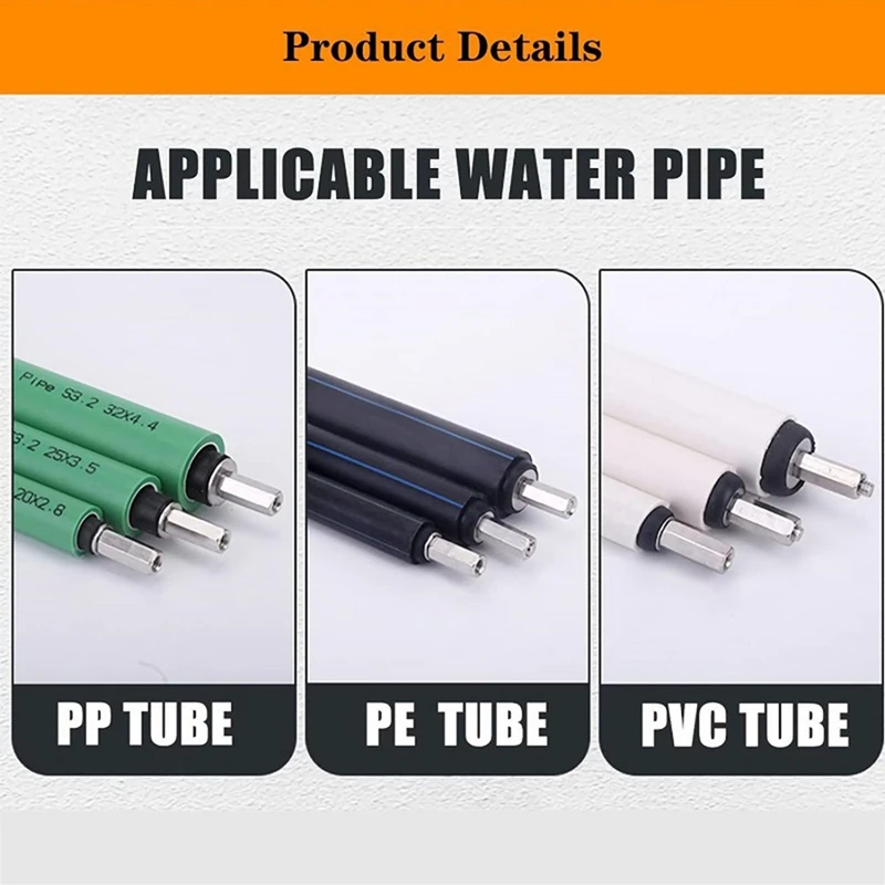 Hot-Melt Water Stop Pin Kitchen Repair Plumbing Tool Hot Melt Stopper Accessories Water Pipe Repair With Rubber Cover