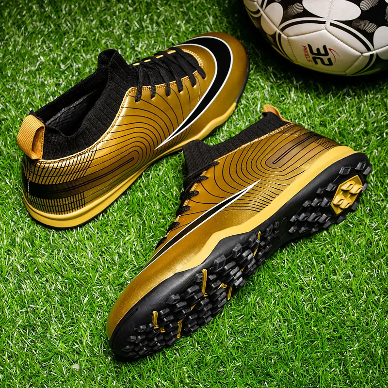 

High Quality Youth Sports Fashionable Football Shoes Strong Grip Comfortable Sports Shoes Outdoor Support Anti Slip Nail Shoes