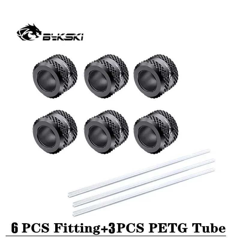 Bykski tabung keras fitting Combo OD12 14 16MM pipa keras untuk PC sistem pendingin air PETG kaku Tubing Conenctor