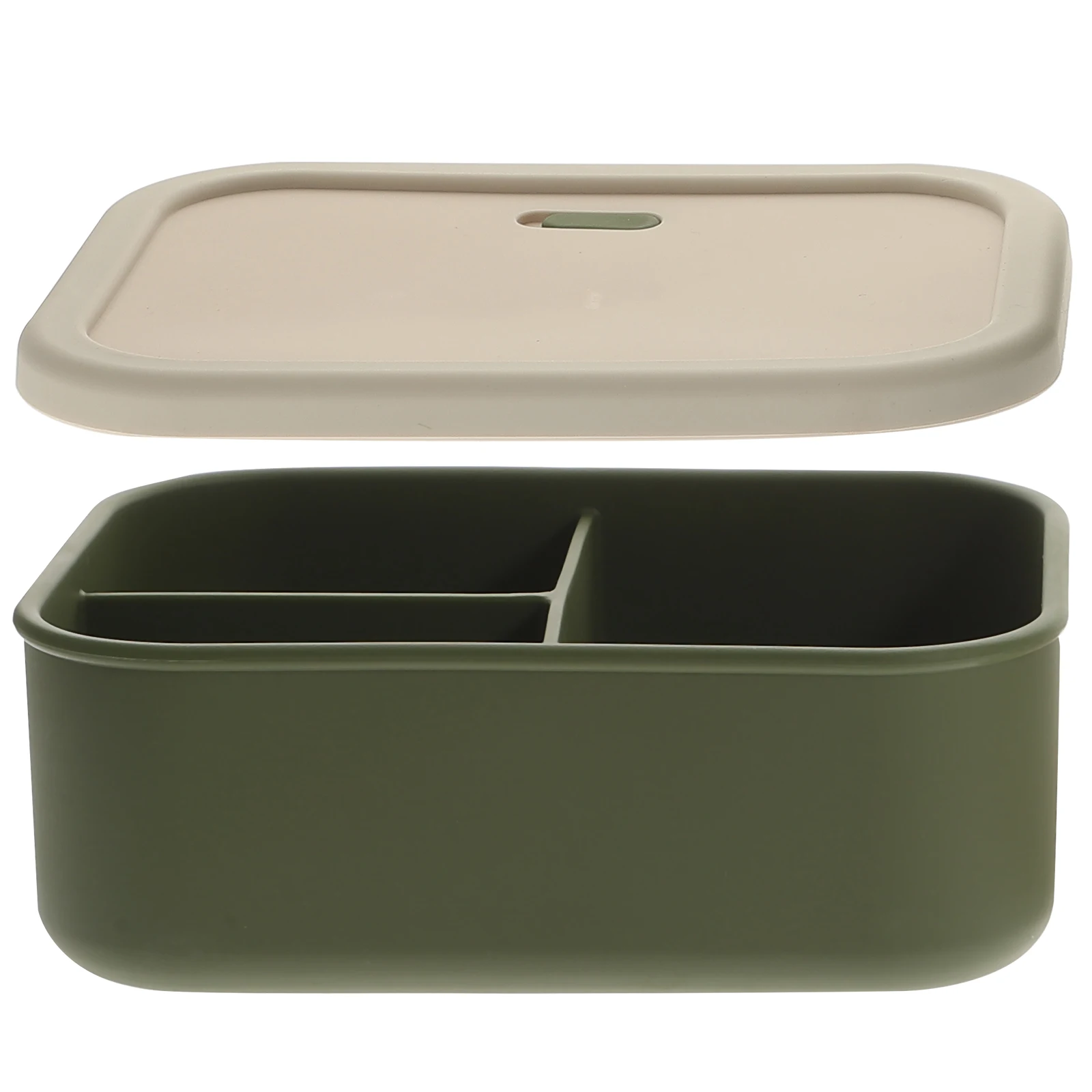 

Silicone Multi-Function Meal Box Portable Reusable Food Container Microwave Safe Compact Household Lunch Supply