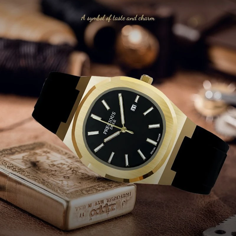 Luxury Brand Men's Luminous Calendar Display Quartz Wristwatch Classic Ultra-thin Waterproof Steel Men's watch Reloj Hombre