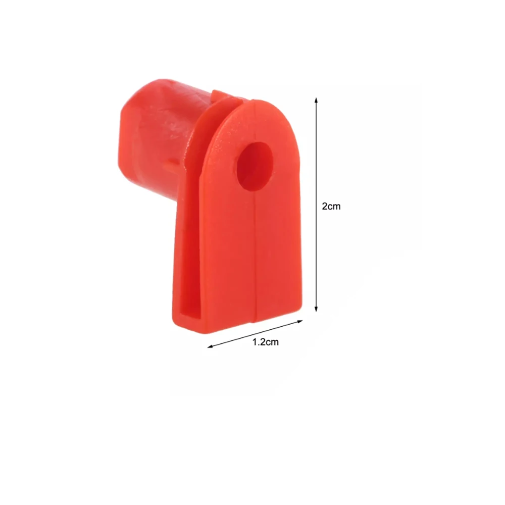 10pcs Car Bumper Clip Ring Nuts Red Plastic With 10 Screws Bumper Cable Ring Nut For Opel Vauxhall OEM1404969 Car Accessories