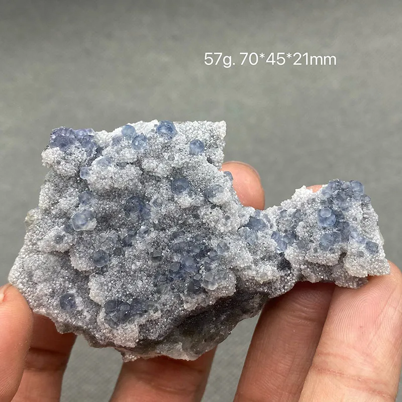 100% Natural China Fujian Morandi blue Fluorite Rare Ore Specimen Crystal