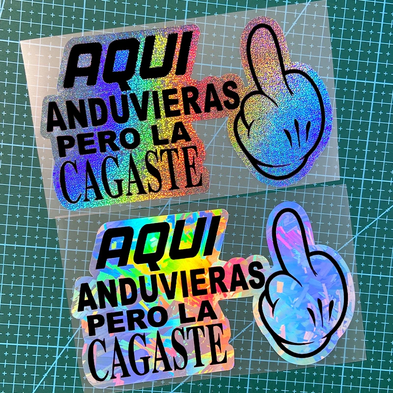 

1PC Spanish Style Motorcycle Sticker Waterproof for Motobike Helmet Box DIY Car Window Glass Surface Universal Vinyl Decal