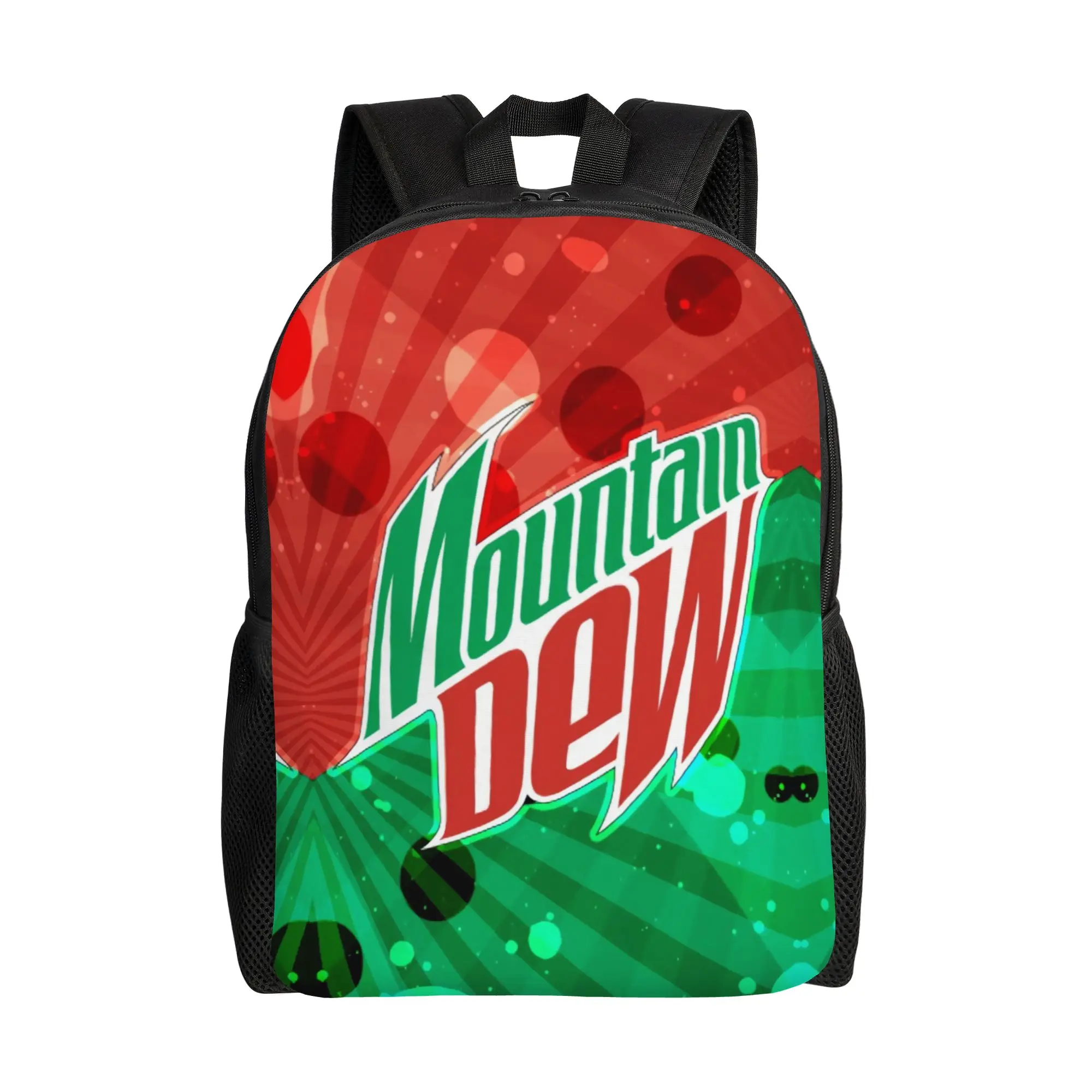 

mMountain Dew Red Green Burst mMountain Dew Backpack Office Workers Fashionable Large Capacity Laptop Bag Back To School Season