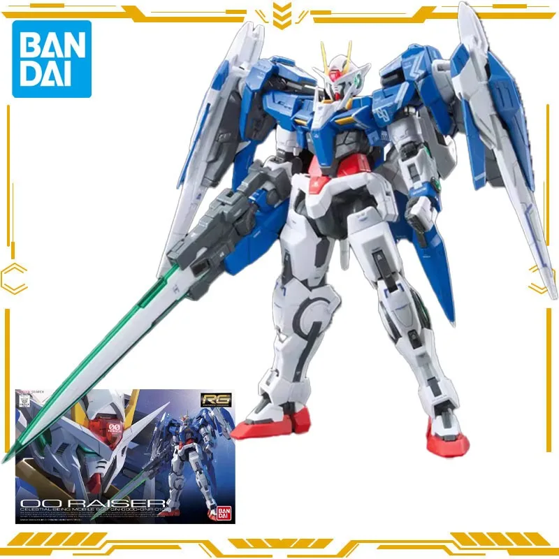

Bandai Original Gundam RG 18 1/144 00 Raiser Celestial Being Mobile GN-0000 + GNR-010 Сборная игрушка для мальчиков и девочек, детская подарочная модель