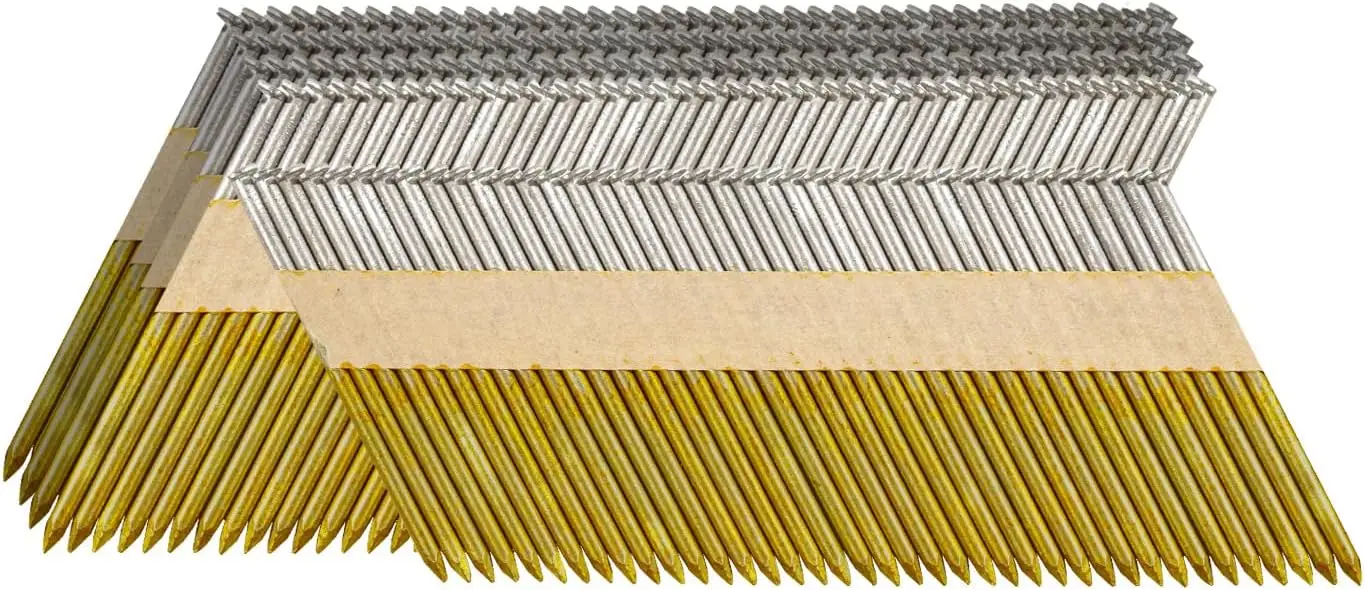 

3-1/2"X.131" Smooth Shank Framing Nails, Hot Dipped Galvanized, 1000 Count for 30-34 Degree Nailers