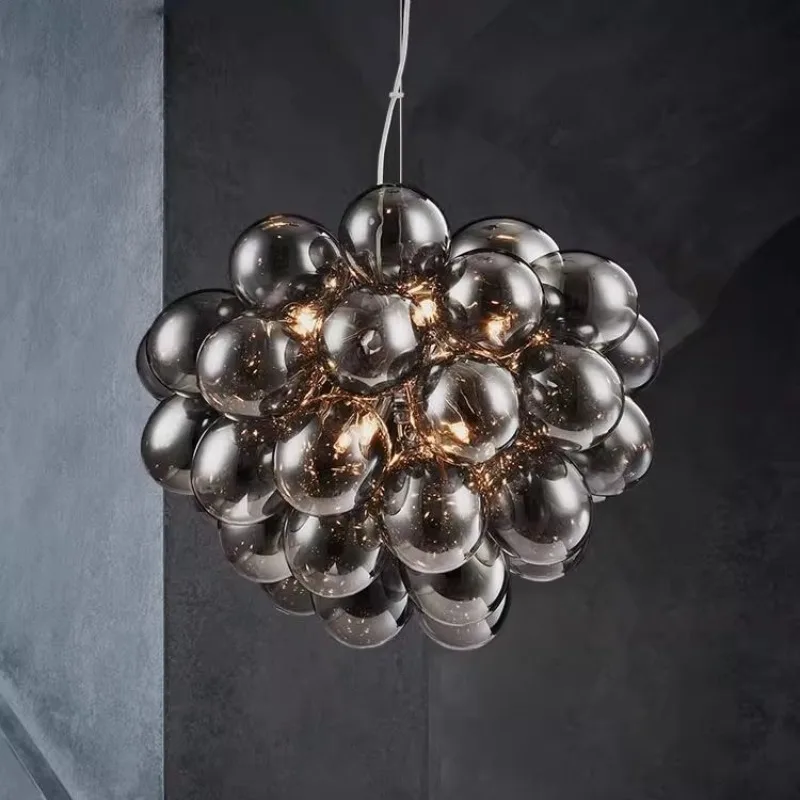 Nordic Modern Designer Style Magic Beans Fashion Living Room Pendant Light Sales Office Dining Room Glass Bubble Ball Chandelier