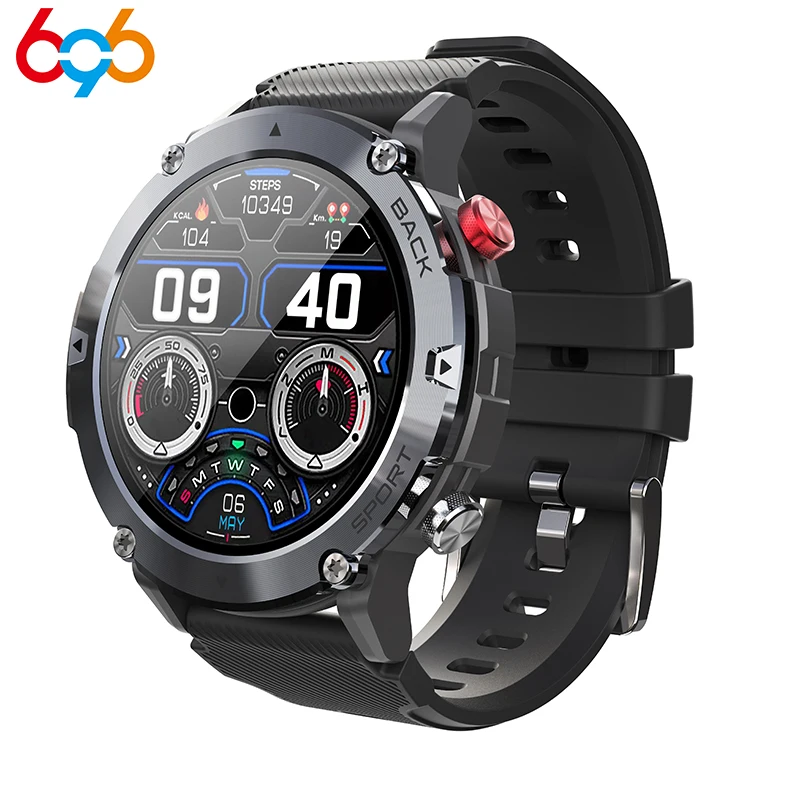 

Smart Watch Men Blue Tooth Call Smartwatch 2024 IP68 Waterproof Health Monitoring 360 HD 15 Days Standby Watch For Men