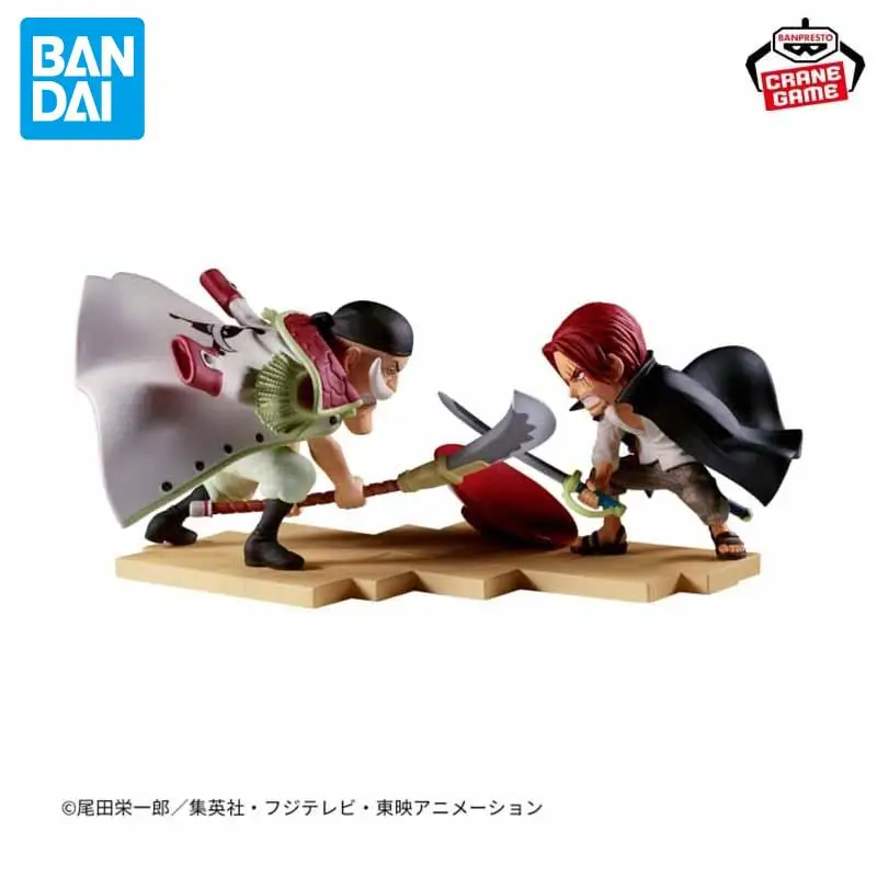 

Original BANDAI In Stock BANPRESTO WCF ONE PIECE Log Stories Shanks VS Whitebeard Edward Newgate Anime Figure Model Toy Gift