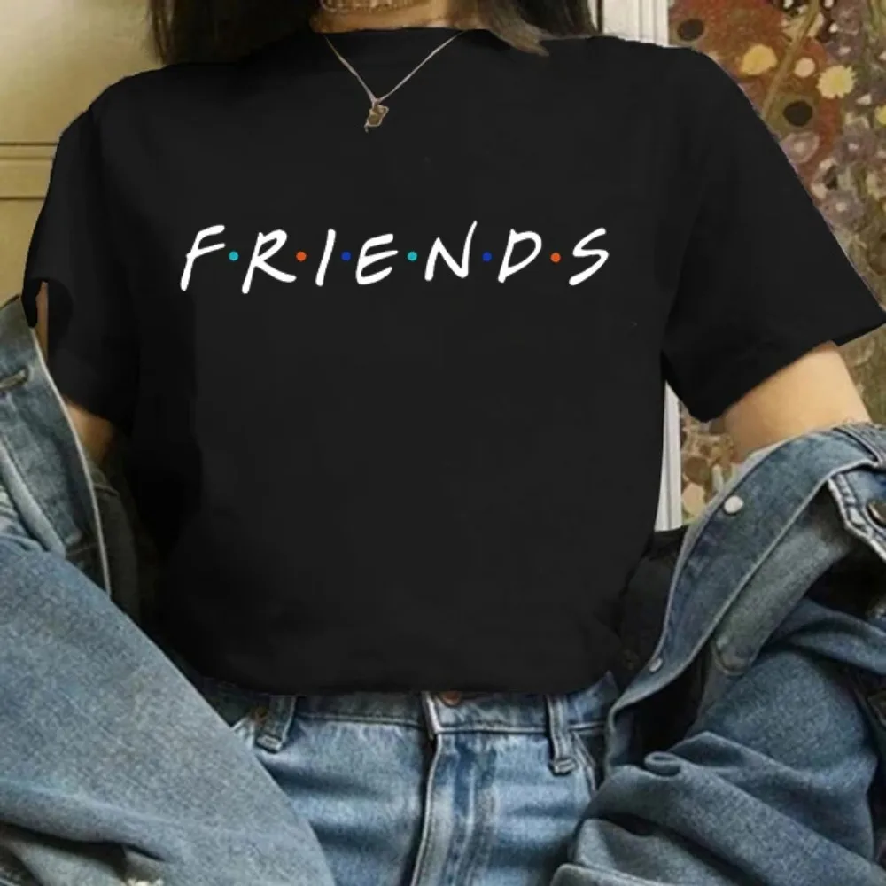 Freunde TV-Show T-Shirt Frauen Grafik besten Freunde Harajuku T-Shirt Unisex Mode Manga Y2K T-Shirt Kawaii Vintage Tops weiblich