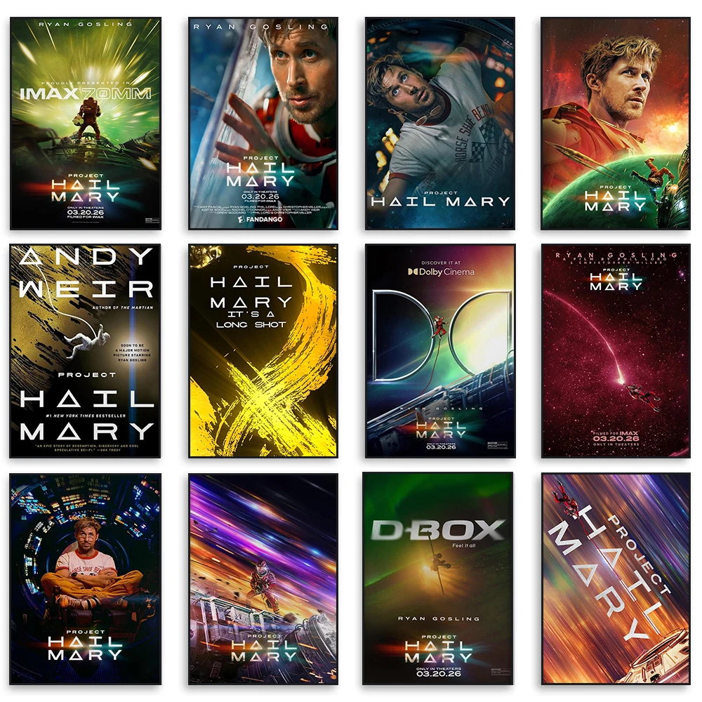 Project Hail Mary 2026 Movie Canvas Printing Poster Movie Character Art Decoration Mural Modern Room Home Decor Gift Unframed