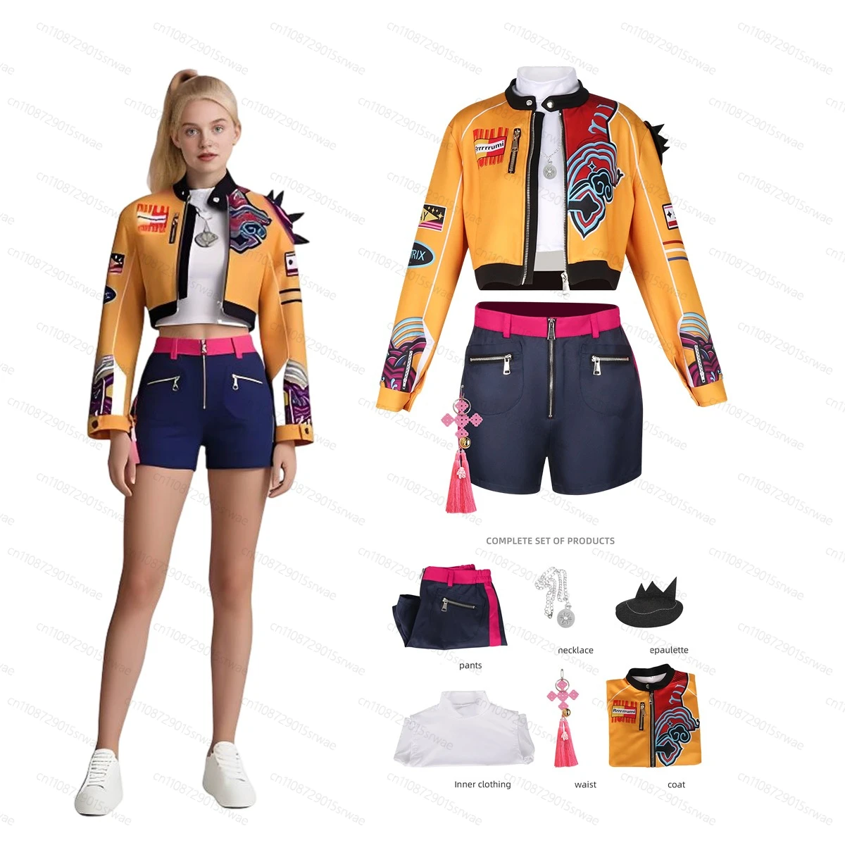 

Kpop Rumi Female Cosplay Costumes Demon Hunters Girls Clothes Group Idol Roleplay Adult Adult Cosplay Costume